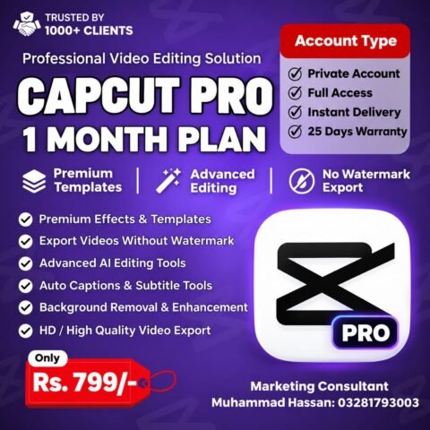 CapCut Pro 1 Month
